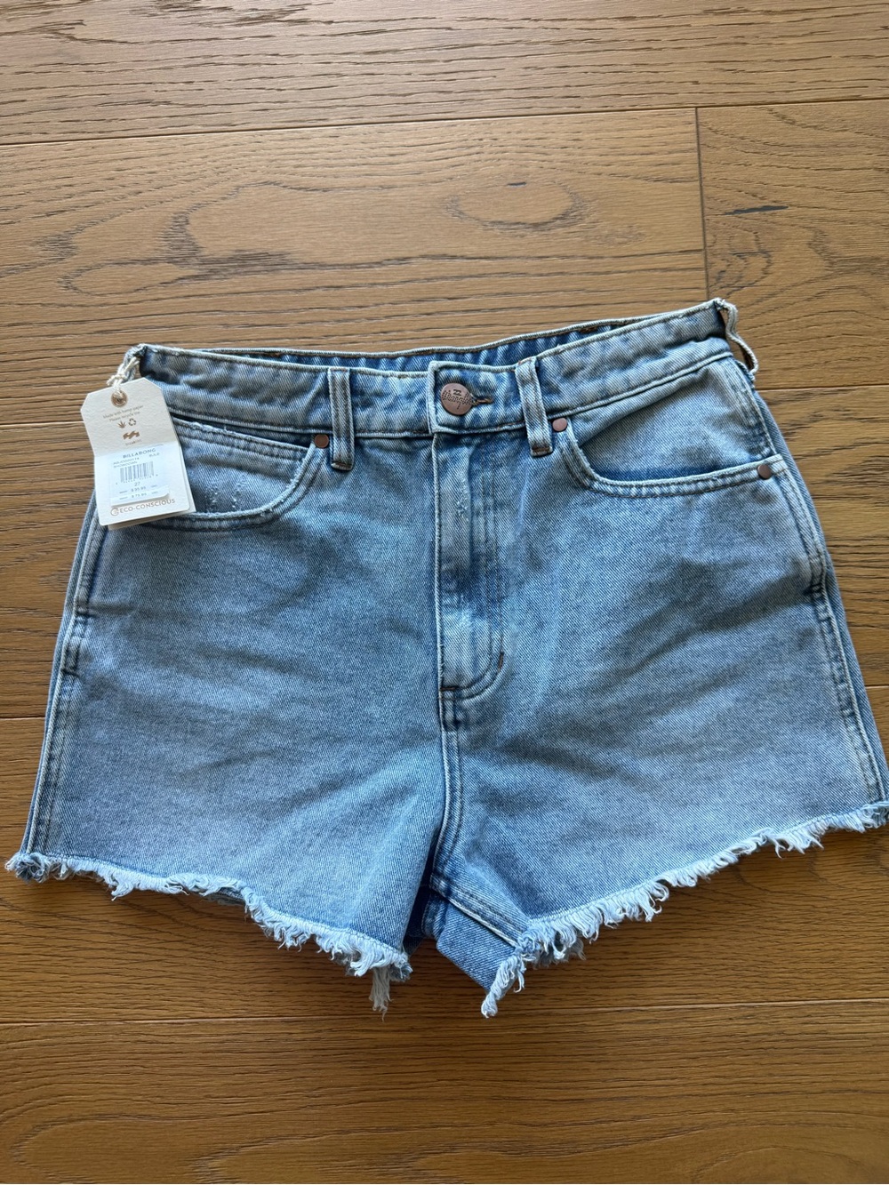 NWT Billabong Wrangler Light Blue Denim Cutoff Shorts